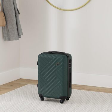 Жорсткий валіз Xonic Design Boardcase 55x35x20 см, кабінний, з 360° колесами, кодовим замком, бізнес-тревел, зелений