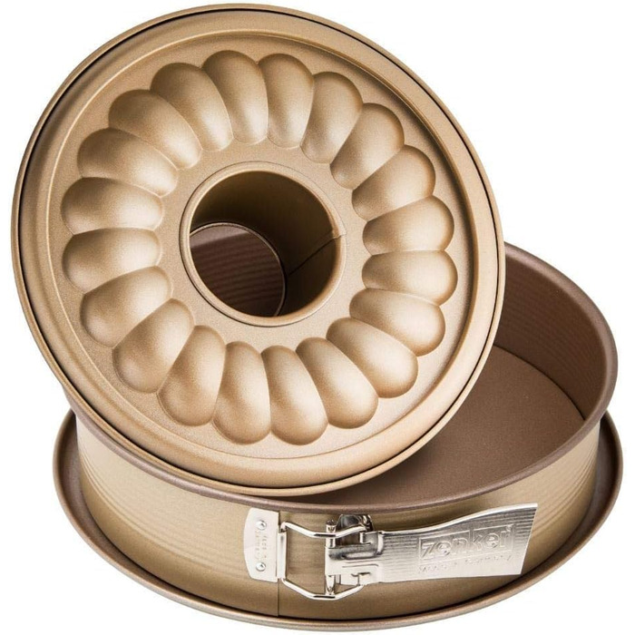 Форма для випікання Zenker MOJAVE GOLD, 26 см, з плоским і трубчастим дном, махагоні/золото, Німеччина
