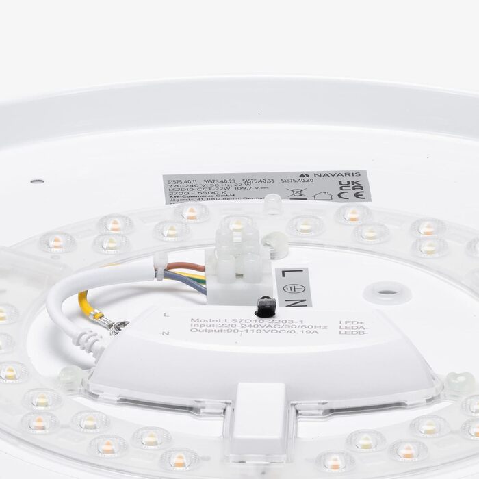 Світлодіодна стельова лампа Navaris 22W з регулюванням яскравості та кольору, зіркове небо, з пультом ДУ, для вітальні, спальні та дитячої, 40 см, рожева