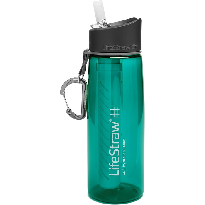 Пляшка-фільтр LifeStraw Go 650 мл (темно-бірюзова) для очищення води