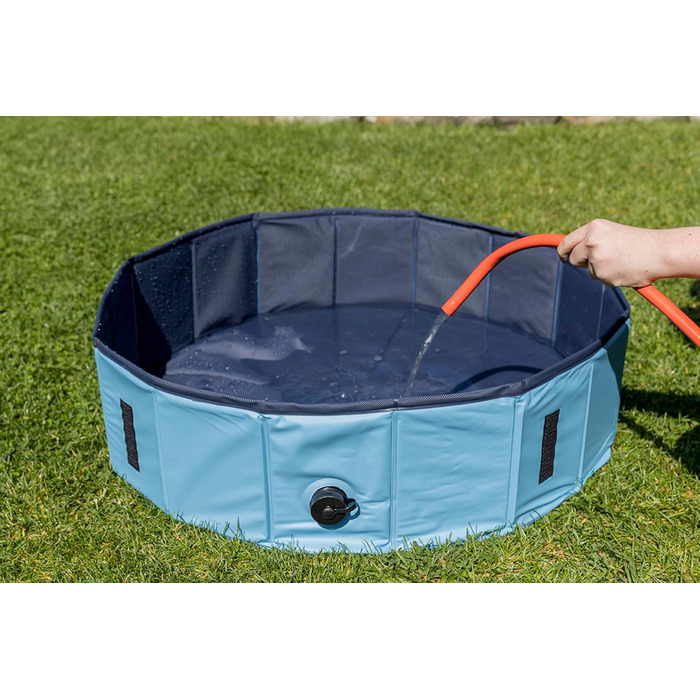 Басейн для собак Trixie 120×30 см, бірюзово-сірий