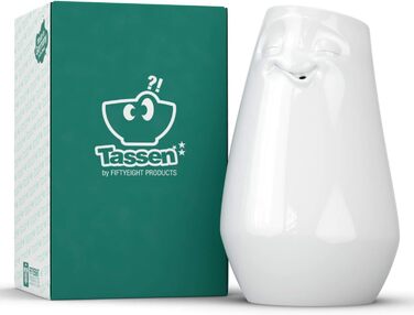 Ваза FIFTYEIGHT PRODUCTS Tassen Entspannt, порцелянова, 23 см, біла, Німеччина