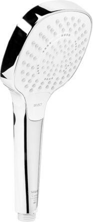 Душова лійка hansgrohe Croma Select E, економна, 9 л/хв, 3 режими, антикальційна, 110x110 мм, біла/хром