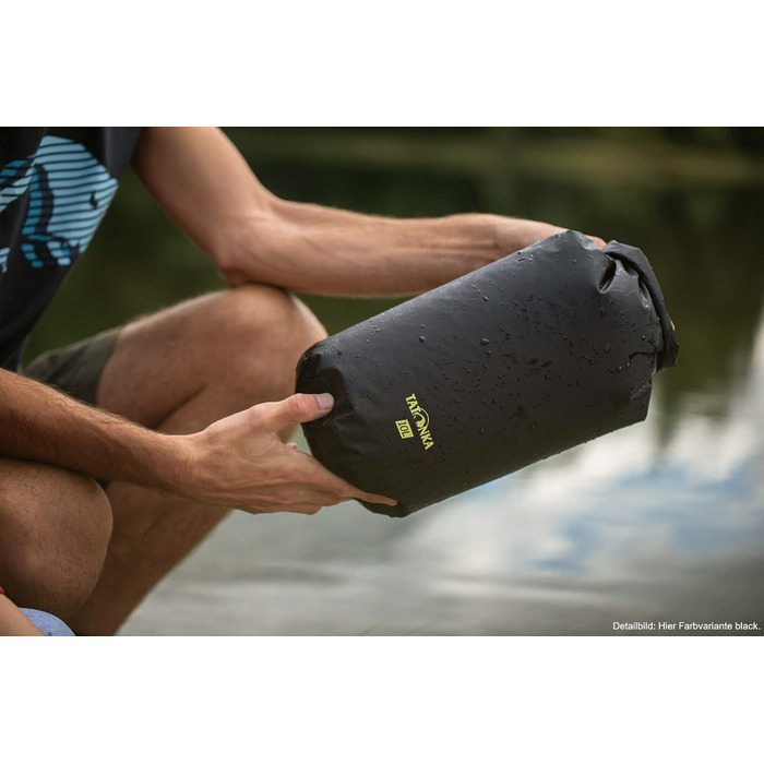 Водонепроникний гермомішок Tatonka Packsack Dry Sack 10 л, синій, з рулонною застібкою, з переробленого поліестеру