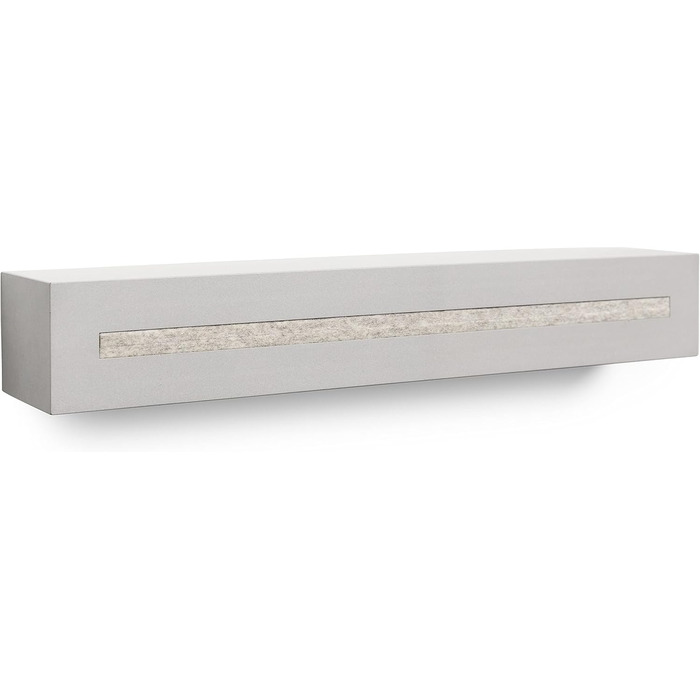 Ключниця з полицею Buchenbusch Urban Design з бетону 'Light Edition', 33x6x5 см, настінна ключниця для передпокою, біло-мармурова