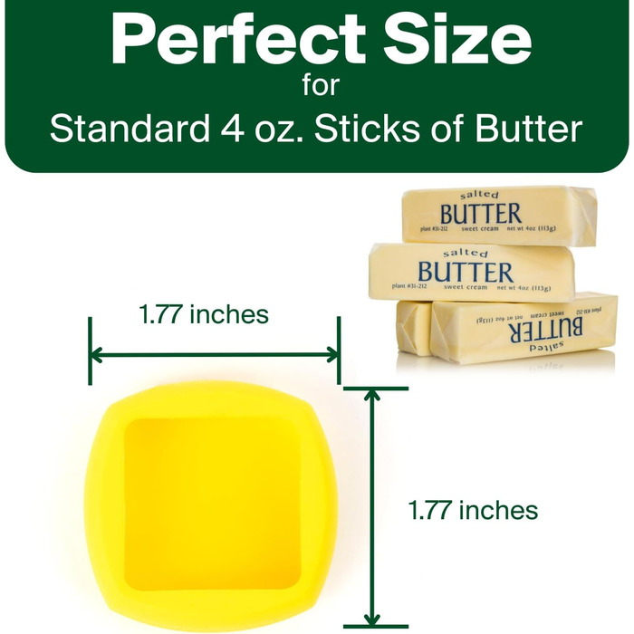 Butter Hugger – Патентована кришка для масла, зберігає свіжість і герметичність
