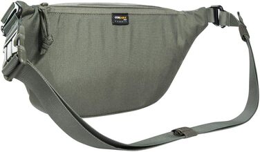 Тактична універсальна поясна сумка Tasmanian Tiger TT Modular Hip Bag II, 5 л, з трьома відділеннями, MOLLE-панеллю, для спорту, туризму, outdoor, стально-сіра/оливкова
