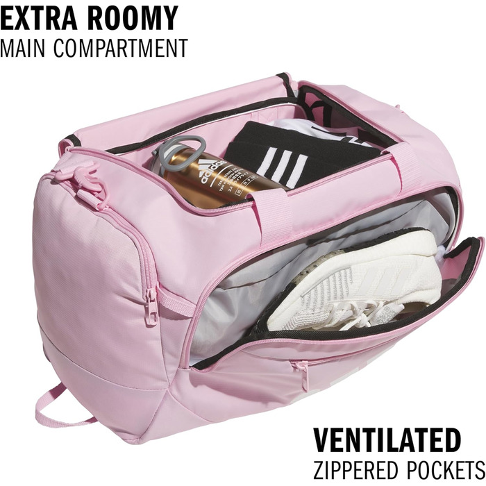 Сумка-рюкзак Adidas Defender 5 FW24, 100 л, універсальна, рожевий/білий