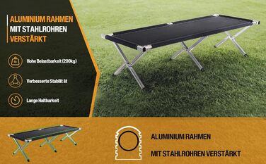 Гамак Kronenburg 220x160 см з 2 подушками, до 300 кг, багатомісний, для дому і вулиці, чорний