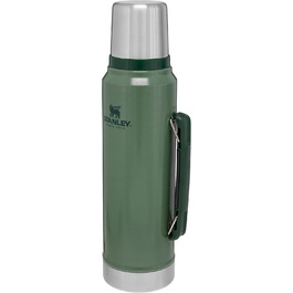 Термос Stanley Classic Legendary 1 л – сталева термокружка, зберігає тепло/холод 24 години, BPA-free, підходить для посудомийки, зелений Hammertone