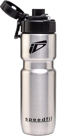 Вакуумна термобутилка Speedfil Speedflask з нержавіючої сталі для велосипедистів і спорту, з кришкою 2.0, срібляста