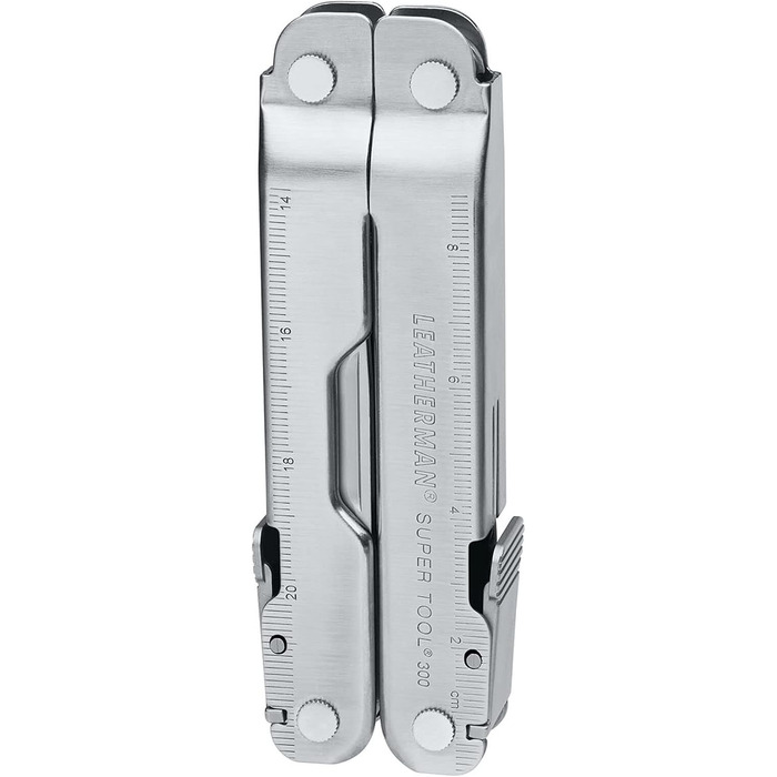 Мультитул Leatherman Super Tool 300 19-в-1 з потужними пасатижами, нержавіюча сталь, чохол Molle, для важких робіт