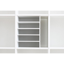 Органайзер для паперу DIN A4 INWONA Kallax Expedit, 5 відділень, білий, 25x33,5x36 см – полиця для документів, сортувальник, підставка для паперу