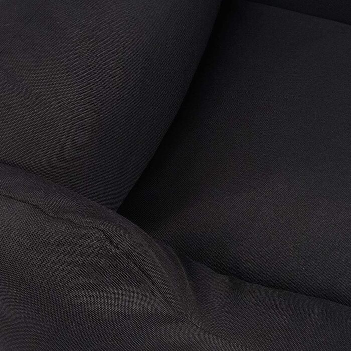 Ліжко для собак Knuffelwuff Lotte з велюру, знімний чохол, пране, XXL 120x85 см, для великих, середніх і малих собак, чорне