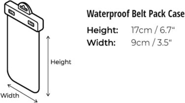 Водонепроникна поясна сумка Overboard Prosport, чорна