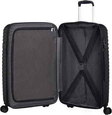 Валіза American Tourister Aero Racer Spinner 68 см, розширювана, 75,5 л, чорна