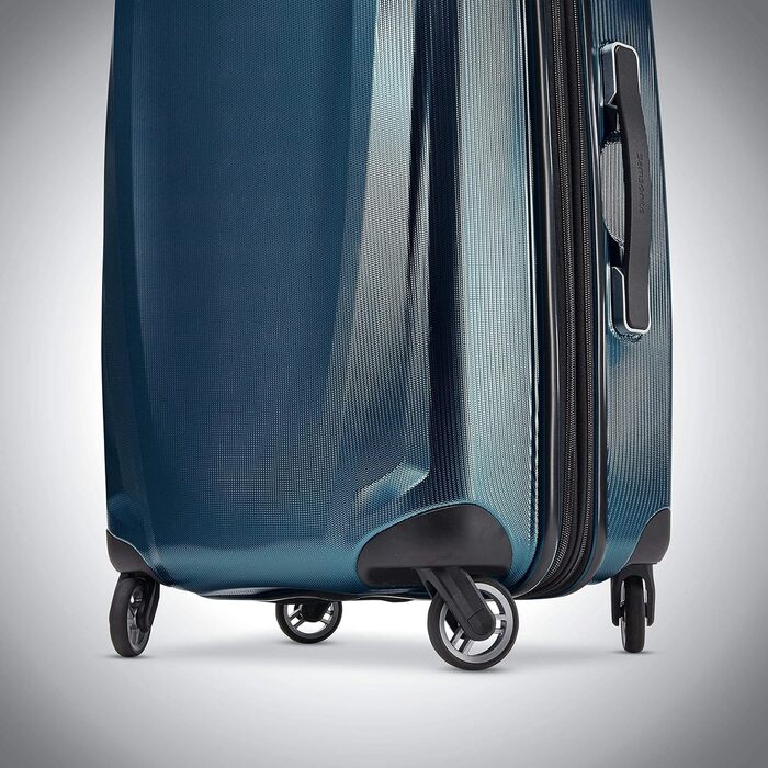 Жорстка валіза Samsonite Winfield 3 DLX з обертовими колесами, ручна поклажа, синя, універсальний розмір