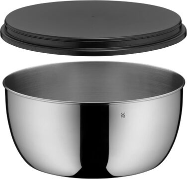 Сушарка для салату WMF Gourmet 25,4 см, нержавіюча сталь Cromargan, полірування, пластикове сито, підходить для посудомийної машини