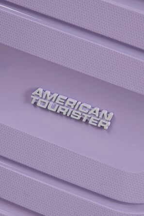 Валіза American Tourister Sunside Spinner L, розширювана, чорна та лавандова, 77 см, 118 л, поліпропілен