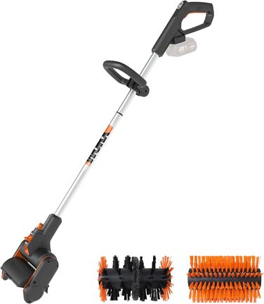 Акумуляторна багатофункціональна щітка WORX WG441E.9 20V для очищення каменю та дерева, видалення бур'янів, з водопідключенням, PowerShare, без акумулятора і зарядного пристрою