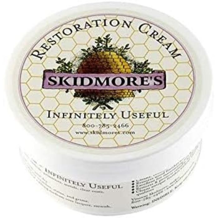 Відновлювальний крем Skidmore's для шкіри та дерева, 100% натуральний, нетоксичний бальзам для догляду та пом'якшення