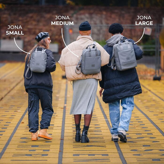 Стильний рюкзак Johnny Urban Jona Large для жінок і чоловіків, водостійкий, з відділенням для ноутбука, для університету, бізнесу, школи, екологічний, бежевий, 11 л