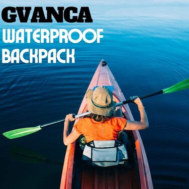 Водонепроникний рюкзак-сухий мішок для каякінгу 55 л, Roll-Top, для водних видів спорту, човна, вітрильного спорту, сірий