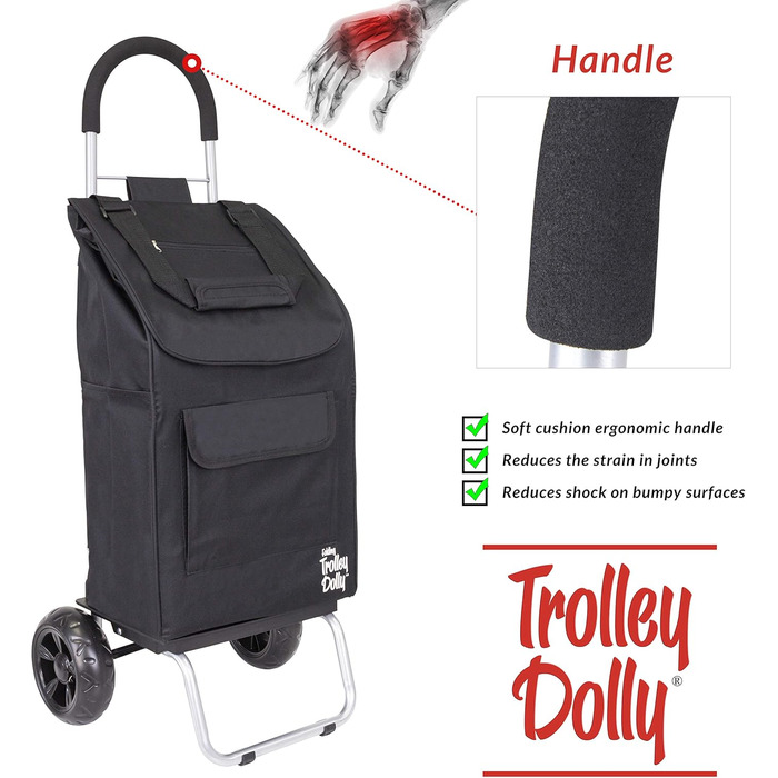 Складна господарська візок dbest products Trolley Dolly, чорний