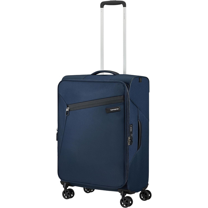 Валіза Samsonite Litebeam Spinner L, розширювана, 77 см, 103/111 л, темно-синя