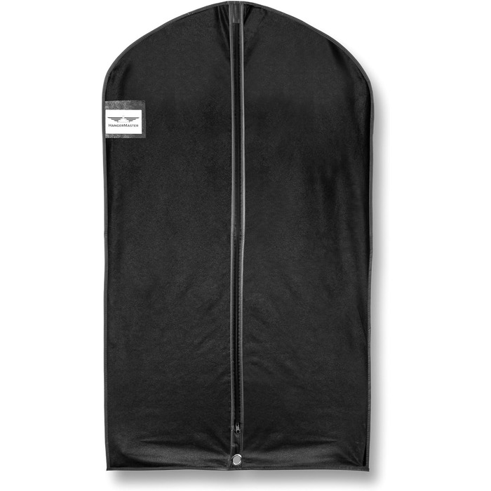 Чохол для костюма HangerMaster, дихаючий, синтетичний, чорний, 110 см, 3 шт.