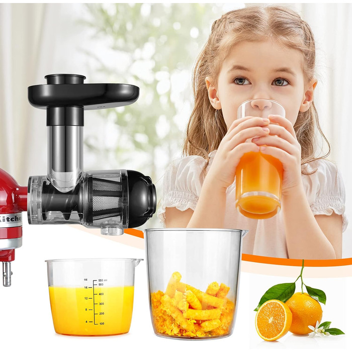 Насадка-соковижималка Gdrtwwh для KitchenAid, повільна жувальна соковижималка та цитрус-прес, аксесуар для овочів і фруктів