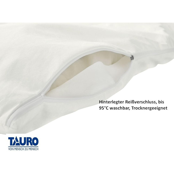 Чохол на матрац TAURO 70x140 см, антиалергенний, захист від пилових кліщів, для дитячого матраца, висота 12 см, білий