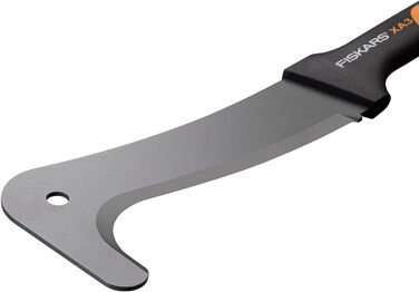 Мачете Fiskars WoodXpert XA3 50,5 см, антипригарне покриття, загартована сталева лезо, скловолоконна ручка, з чохлом, чорний/помаранчевий