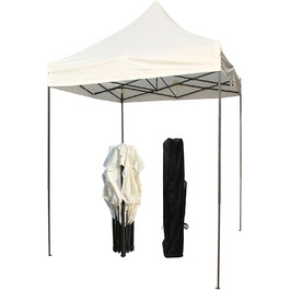 Багатофункціональна альтанка All Seasons Gazebos 2x2 м, кремова, водонепроникна, міцна конструкція