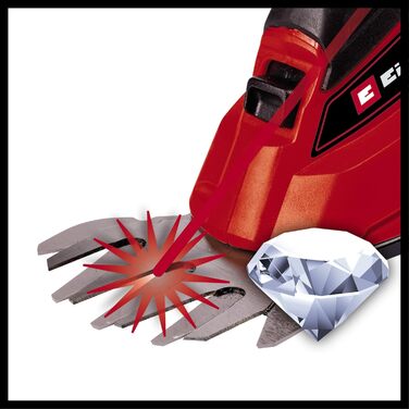 Акумуляторні ножиці для трави та кущів Einhell GC-CG 18 Li-Solo Power X-Change, 18 В, 100/200 мм, змінні леза, без акумулятора