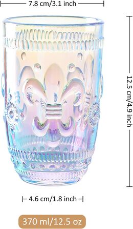 Окуляри Joeyan 370 мл Rainbow Tumbler, набір з 4 шт.