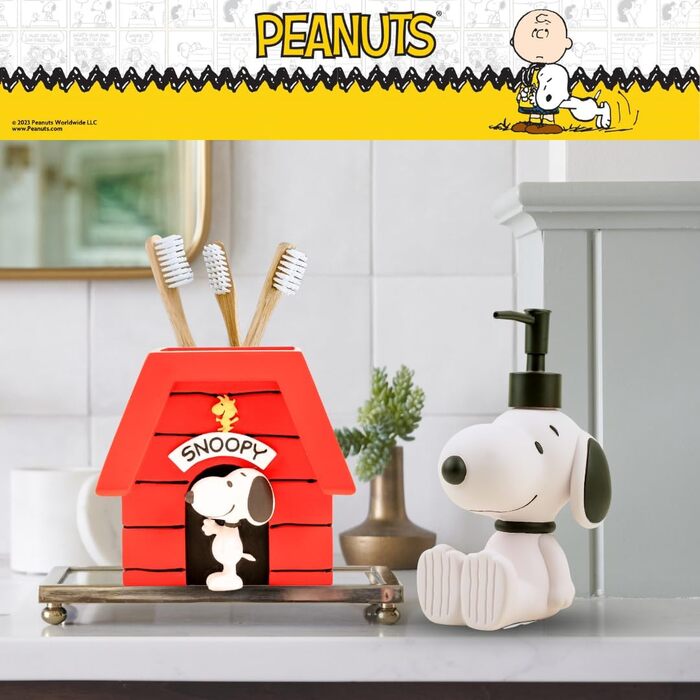 Колекційний тримач для зубних щіток Peanuts Snoopy, підставка для пензлів або ручок, офіційний ліцензійний продукт Franco