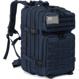 Тактичний рюкзак QT&QY 45 л, армійський, військовий Molle, для чоловіків, туристичний, для походів, 3-денний, синій
