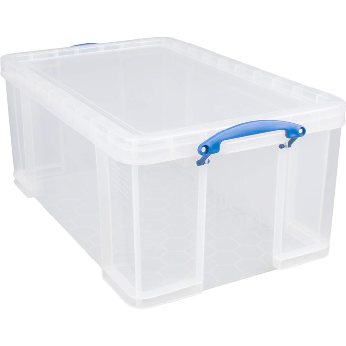 Набір 2 прозорих контейнерів Really Useful Box 64 л для зберігання та організації, 710x440x310 мм