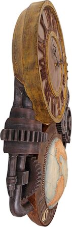 Декоративний настінний годинник із шестернями Design Toscano, 44,5 см, скульптурна форма