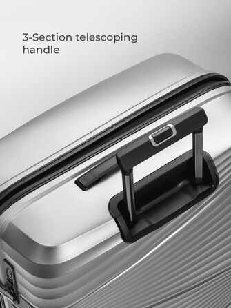 Ультралегкий жорсткий чемодан для реєстрації XL 103 л, поліпропілен, TSA-замок, 75×50×32 см