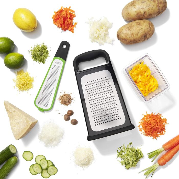 Терка квадратна OXO Good Grips з насадкою для цедри, нержавіюча сталь