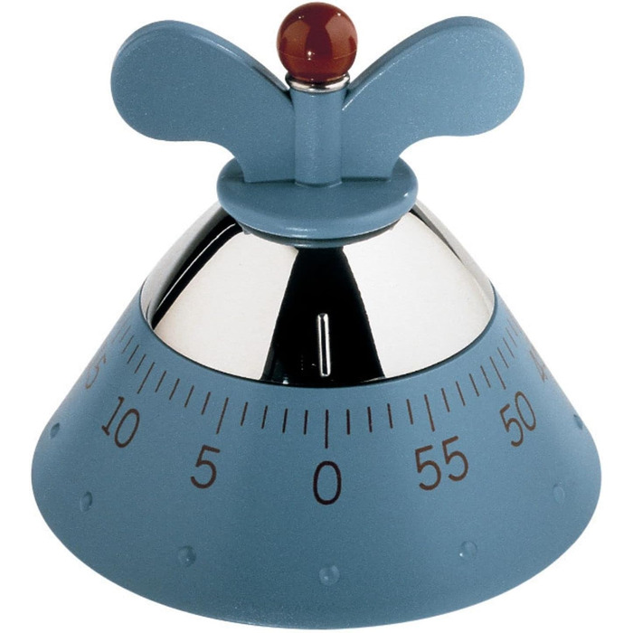 Кухонний таймер Alessi A09 W, білий, термопластик, 10,5 см