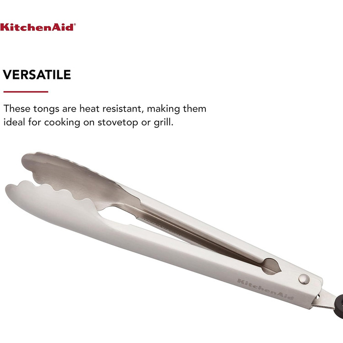Кухонні щипці KitchenAid, силікон та нержавіюча сталь, 30,5 см