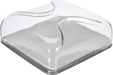 Сирниця квадратна Guzzini Gocce, небо-сіра, 25,5x25,5x11,5 см