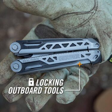 Мультитул Gerber Dual Force з 12 функціями, футляр, одноручне відкриття, замок Frame-Lock, довжина 12 см