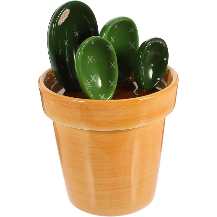 Набір мірних ложок Cabilock Ceramic Cactus з тримачем