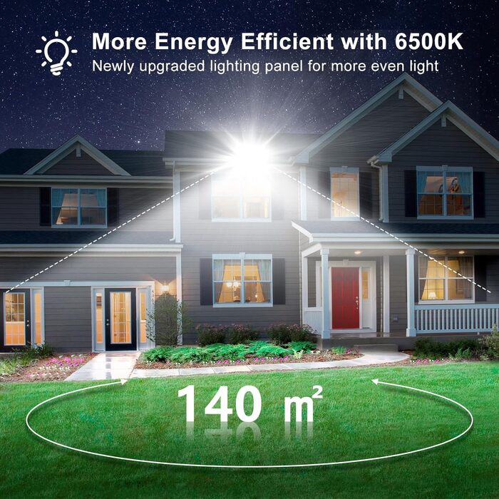 Світлодіодний прожектор Viugreum 150W, 2 шт, 15000Лм, IP66, холодне біле світло 6500K, для вулиці, гаража, чорний, кабель 80см
