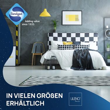 Подушка LILENO HOME 80x80 см [набір 2 шт.] – гіпоалергенна, антибактеріальна, для здорового сну, придатна для прання при 95°C, для алергіків