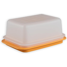 Маслянка Tupperware для масла, оранжева/біла, до 6,5 см